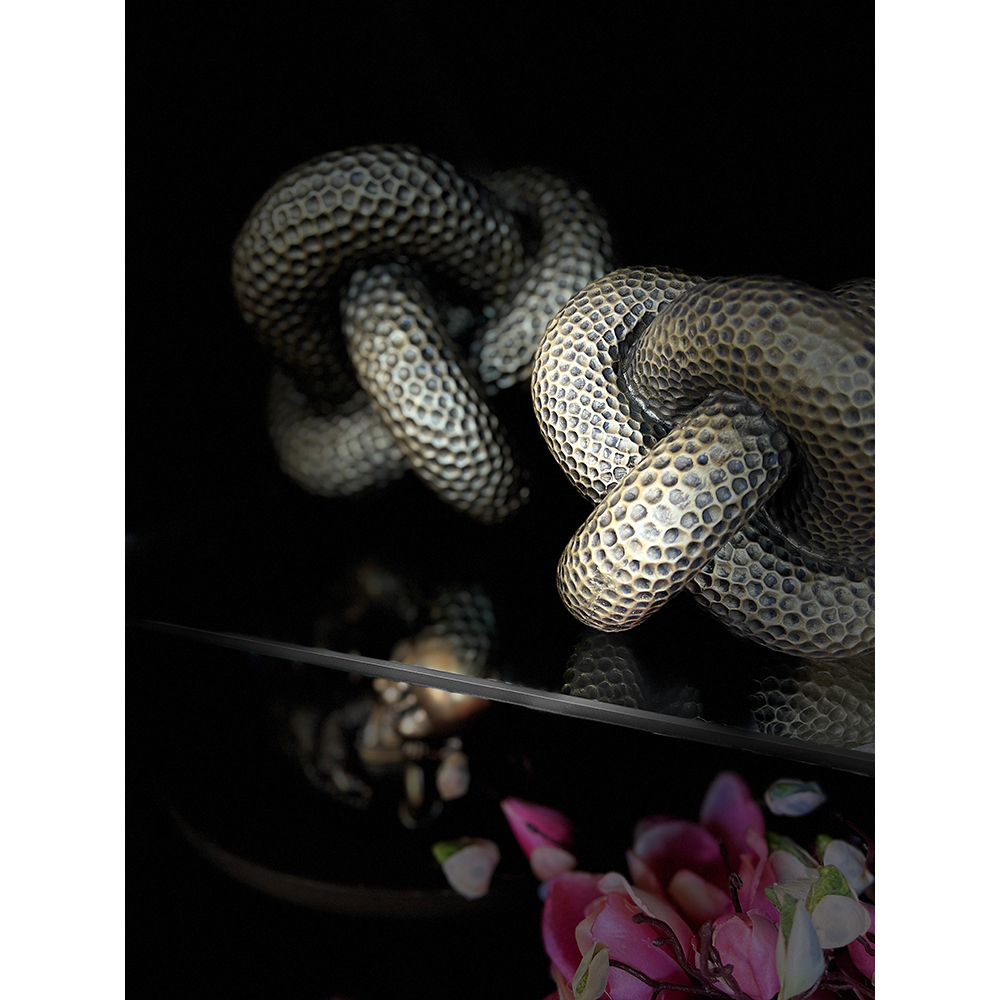 GIRED ΔΙΑΚΟΣΜΗΤΙΚΟ ΚΟΜΠΟΣ 25x25x19 POLYRESIN ΧΡΥΣΟ ΑΝΤΙΚΕ - Image 2