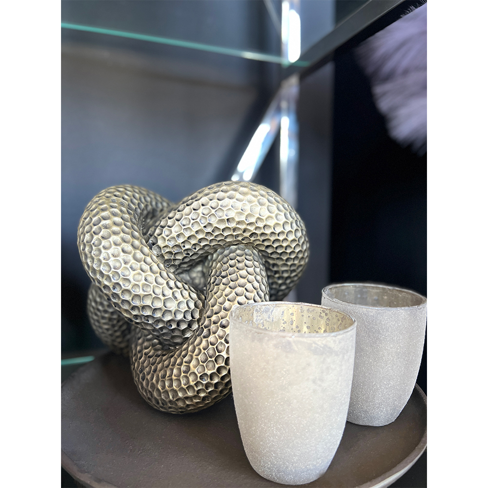 GIRED ΔΙΑΚΟΣΜΗΤΙΚΟ ΚΟΜΠΟΣ 25x25x19 POLYRESIN ΧΡΥΣΟ ΑΝΤΙΚΕ - Image 3