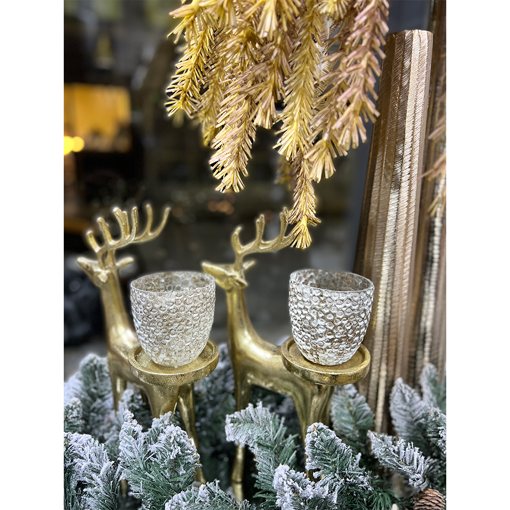 HART GOLD ΒΑΣΗ ΡΕΣΩ ΧΡΙΣΤΟΥΓΕΝΝΙΑΤΙΚΗ 20x10x36 POLYRESIN ΧΡΥΣΟ - Image 2