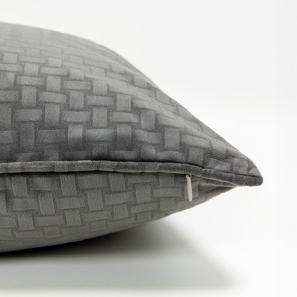 COPENHAGEN ΔΙΑΚΟΣΜΗΤΙΚΟ ΜΑΞΙΛΑΡΙ 45x45 POLYESTER ΓΚΡΙ - Image 3