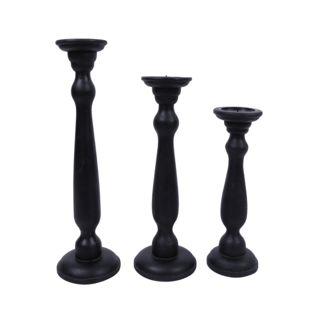 OTRERA ΚΗΡΟΠΗΓΙΟ 15x15x45 ΞΥΛΟ MANGO ΜΑΥΡΟ - Image 2