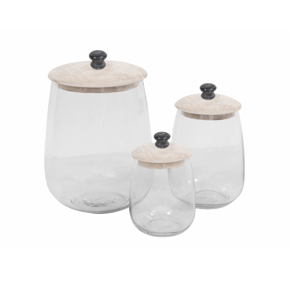 ACTIA ΔΟΧΕΙΟ ΑΠΟΘΗΚΕΥΣΗΣ ΜΕ ΚΑΠΑΚΙ 14x14x20 ΓΥΑΛΙ WHITE WASHED ΞΥΛΟ - Image 2