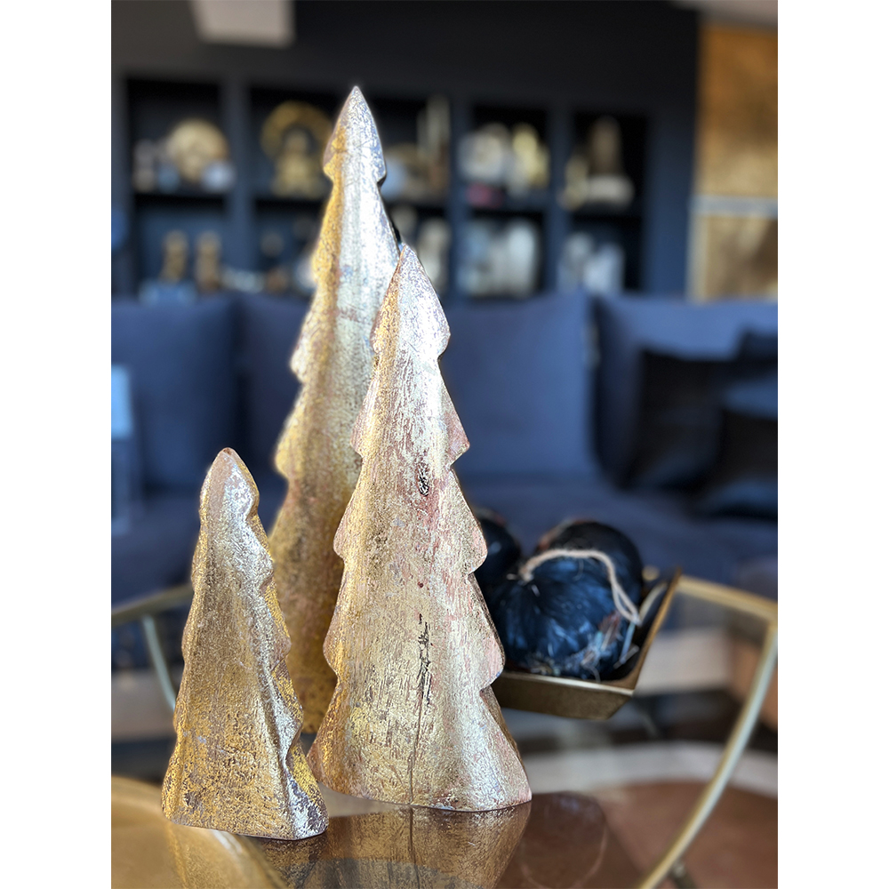 ADVENT ΧΡΙΣΤΟΥΓΕΝΝΙΑΤΙΚΟ ΔΙΑΚΟΣΜΗΤΙΚΟ ΔΕΝΤΡΟ 9x3x20 ΞΥΛΟ MANGO ΧΡΥΣΟ - Image 2