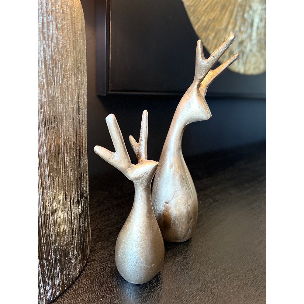 COUES ΧΡΙΣΤΟΥΓΕΝΝΙΑΤΙΚΟ ΔΙΑΚΟΣΜΗΤΙΚΟ ΕΛΑΦΙ 7x6x20 ΑΛΟΥΜΙΝΙΟ ΧΡΥΣΟ - Image 2