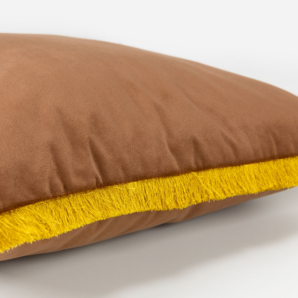 TERRICIO ΔΙΑΚΟΣΜΗΤΙΚΟ ΜΑΞΙΛΑΡΙ 45x45 ΒΕΛΟΥΔΟ ΚΑΦΕ ΧΡΥΣΟ - Image 3