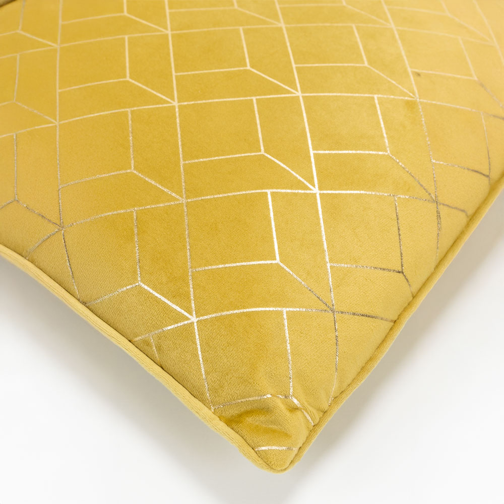 BRILLO ΔΙΑΚΟΣΜΗΤΙΚΟ ΜΑΞΙΛΑΡΙ 45x45 ΒΕΛΟΥΔΟ ΧΡΥΣΟ - Image 3