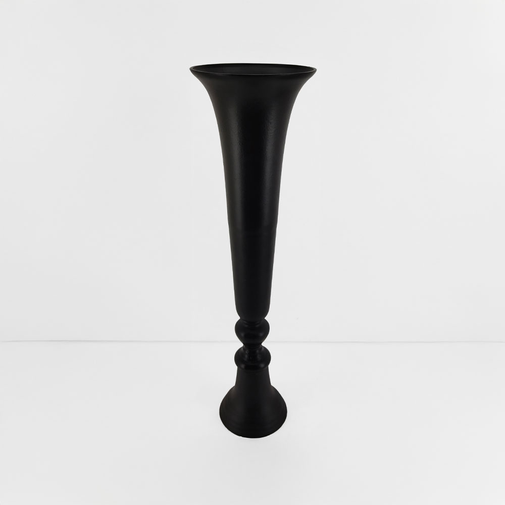 FLORES ΒΑΖΟ 20x20x71 ΑΛΟΥΜΙΝΙΟ ΜΑΥΡΟ