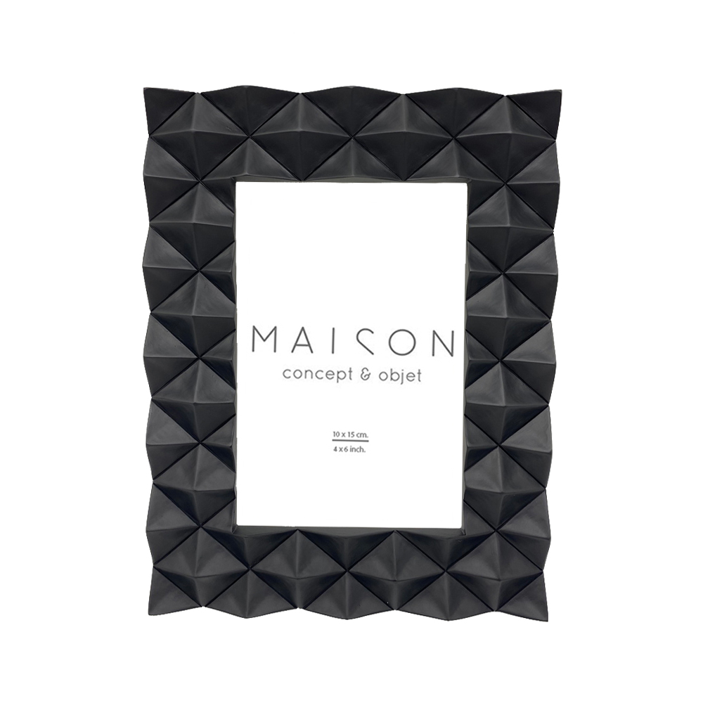 VIRO ΚΟΡΝΙΖΑ 22.2x14.5x42cm POLYRESIN ΜΑΥΡΟ ΓΥΑΛΙ