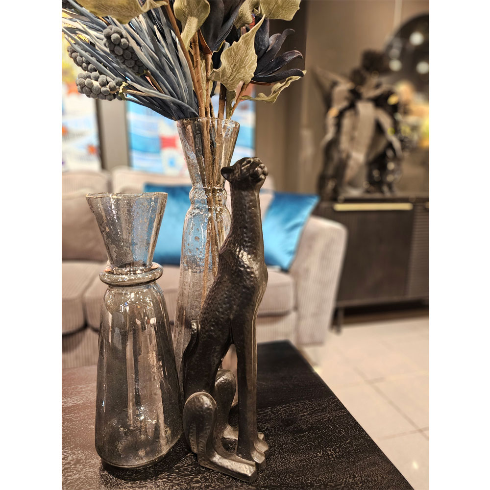 AMONG ΒΑΖΟ 17x17x45 ΓΥΑΛΙ ΓΚΡΙ - Image 2