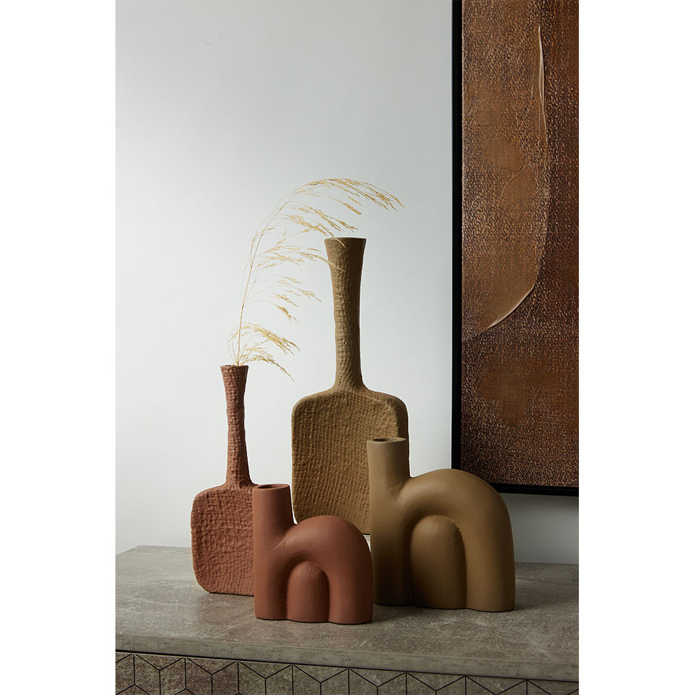 FORMAS ΒΑΖΟ ΒΑΖΟ 12x5x13 ΑΛΟΥΜΙΝΙΟ TERRACOTTA ROUGH - Image 2