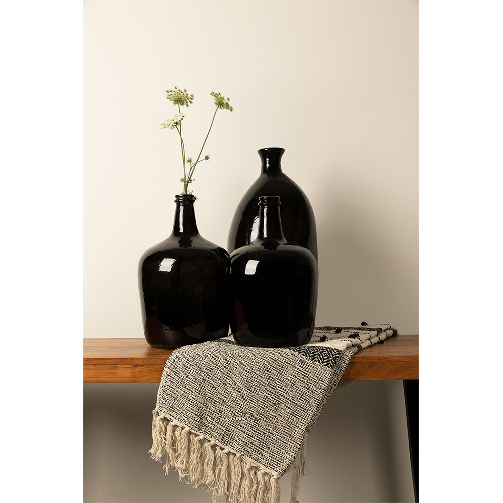 STARLESS SKY ΜΠΟΥΚΑΛΑ 25x25x40 ΑΝΑΚΥΚΛΩΜΕΝΟ ΓΥΑΛΙ ΜΑΥΡΟ - Image 2