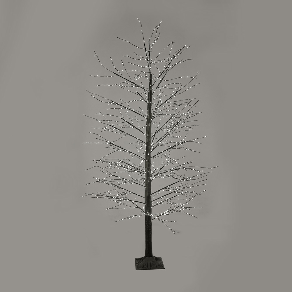 GLOW ΧΡΙΣΤΟΥΓΕΝΝΙΑΤΙΚΟ ΔΕΝΤΡΟ LED 40x40x210cm COPPER ΜΑΥΡΟ PVC