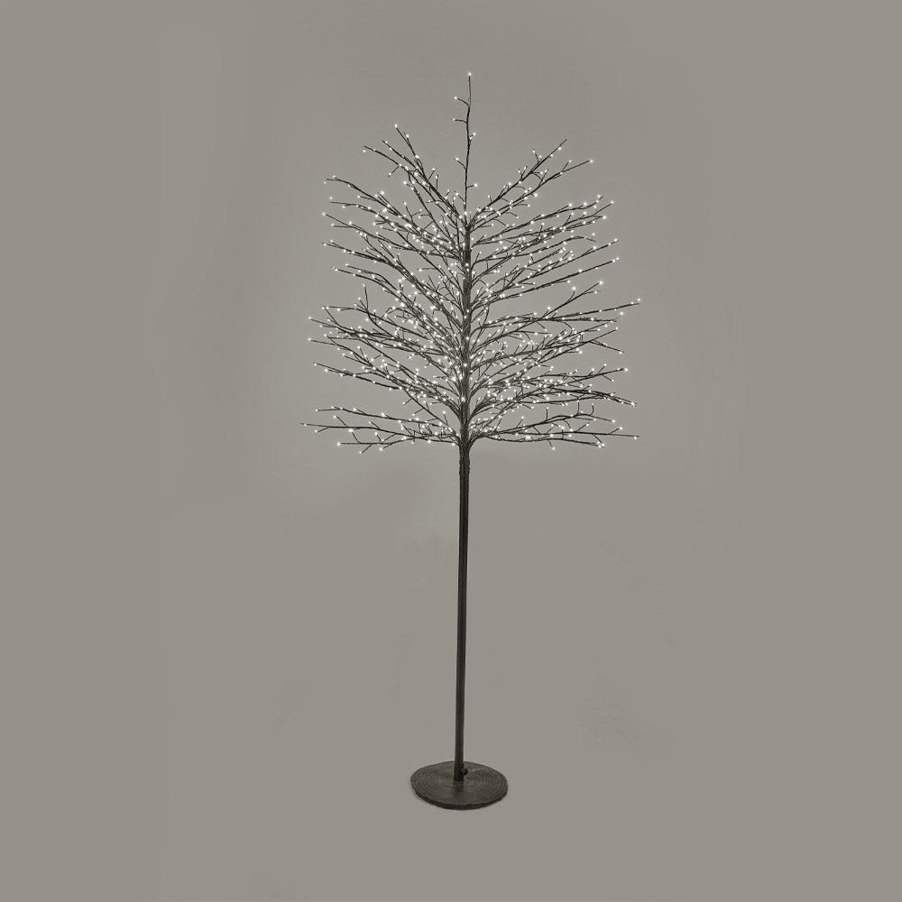 GLOW FLARE 150 ΧΡΙΣΤΟΥΓΕΝΝΙΑΤΙΚΟ ΔΕΝΤΡΟ LED 40x40x150cm COPPER ΜΑΥΡΟ PVC