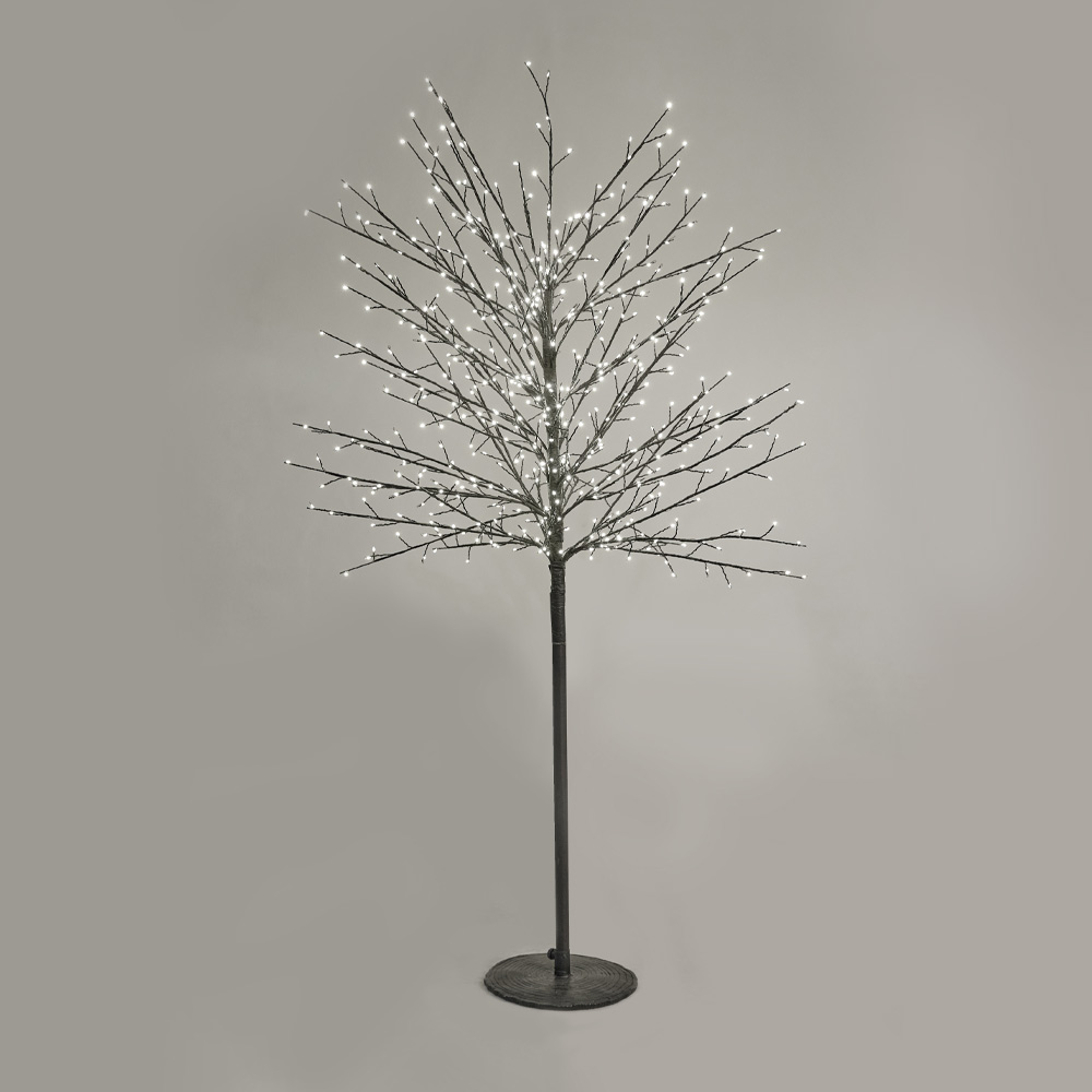 GLOW FLARE 180 ΧΡΙΣΤΟΥΓΕΝΝΙΑΤΙΚΟ ΔΕΝΤΡΟ LED 40x40x180cm COPPER ΜΑΥΡΟ PVC