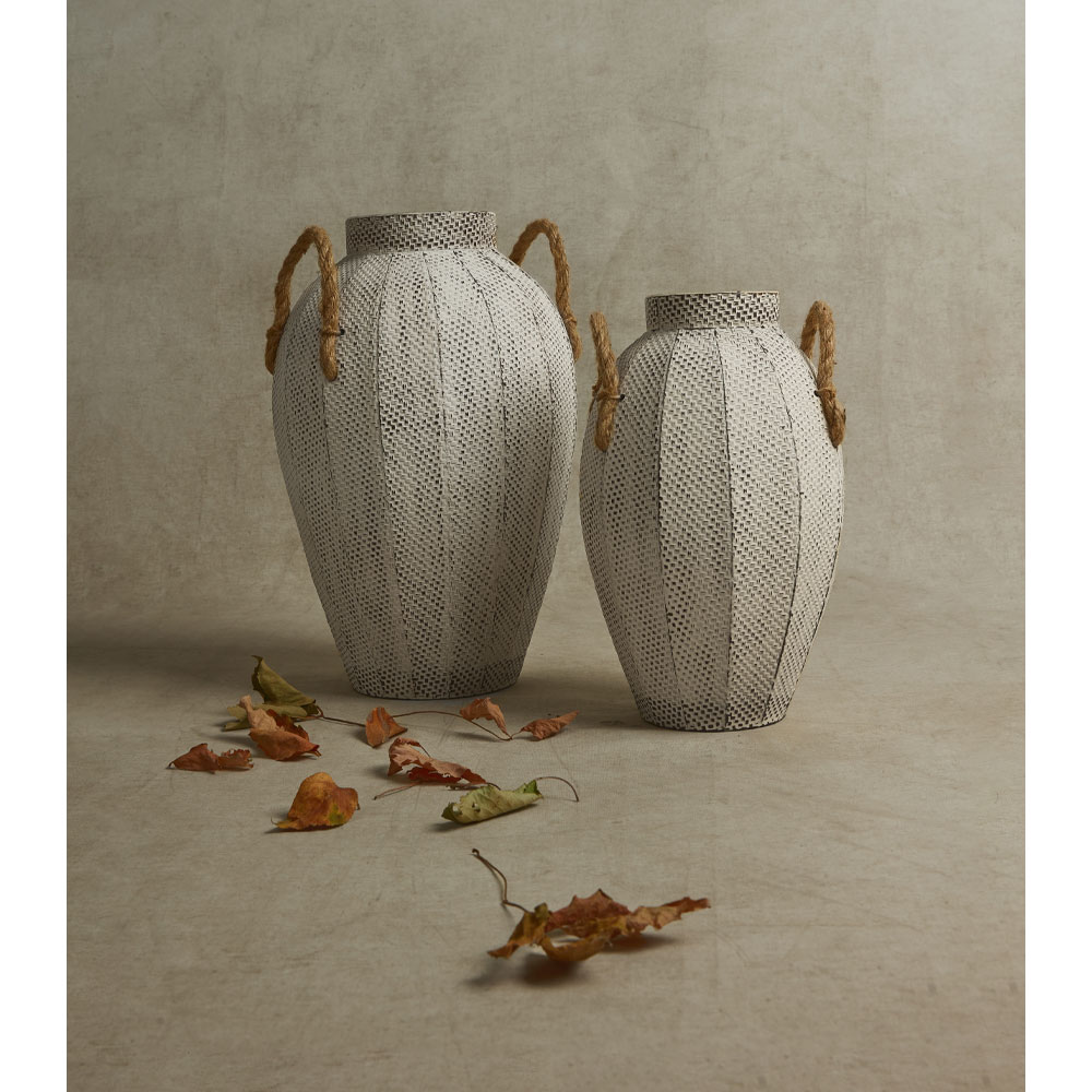 CUPI ΒΑΖΟ 20x20x33 ΜΕΤΑΛΛΟ ΛΕΥΚΟ - Image 2