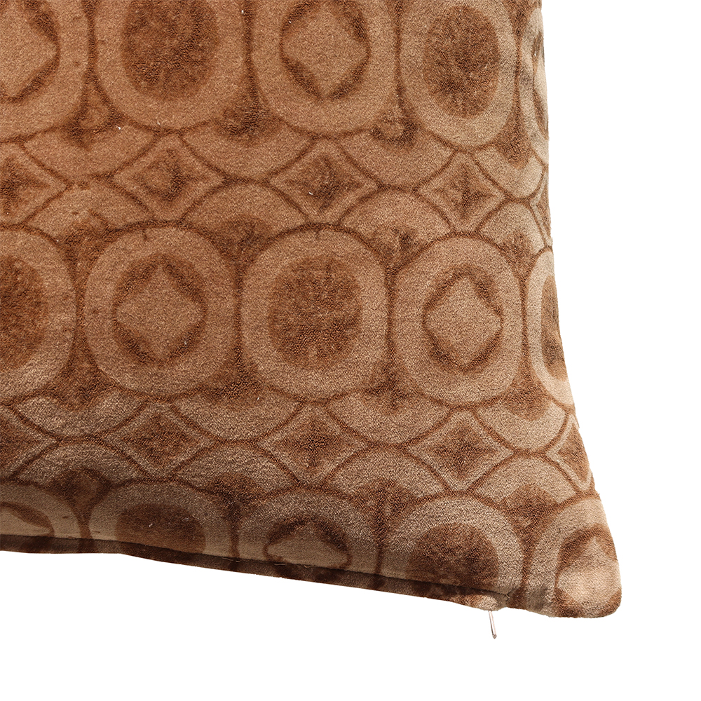 RUSSET B ΔΙΑΚΟΣΜΗΤΙΚΟ ΜΑΞΙΛΑΡΙ 50x50 ΒΑΜΒΑΚΙ CARAMEL ΜΠΕΖ ΒΙΣΚΟΖΗ - Image 3