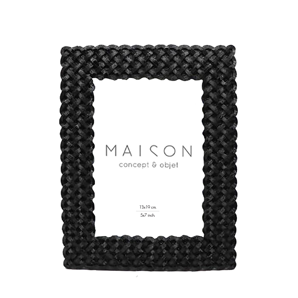TRESSER ΚΟΡΝΙΖΑ 21x8.6x19.8 POLYRESIN ΜΑΥΡΟ ΜΑΤ ΓΥΑΛΙ