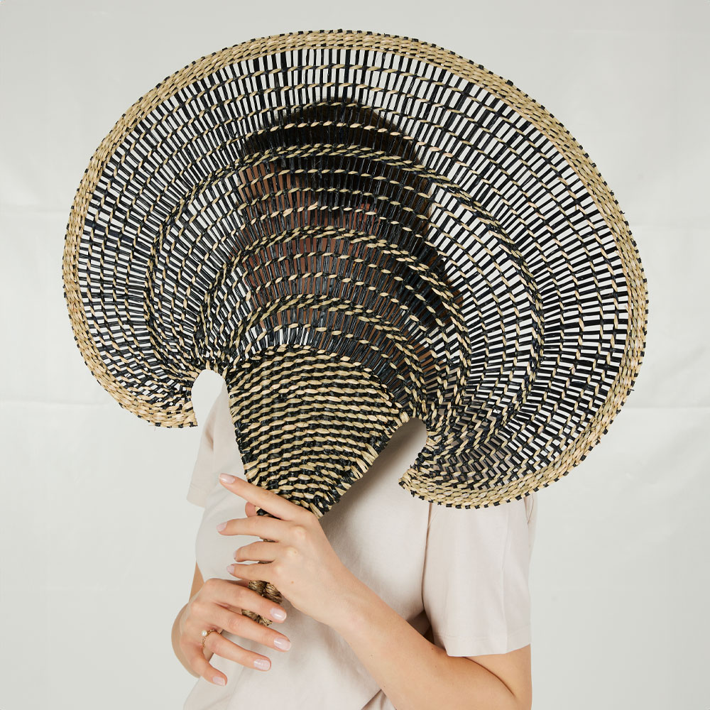 JABBAR ΔΙΑΚΟΣΜΗΤΙΚΟ ΤΟΙΧΟΥ 85x59 SEAGRASS ΦΥΣΙΚΟ ΜΑΥΡΟ - Image 2