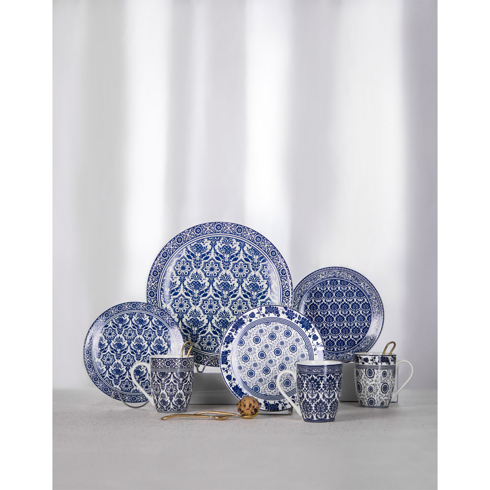 FELICIA ΚΟΥΠΑ 8x8x11 NEW BONE CHINA ΛΕΥΚΟ ΜΠΛΕ - Image 2