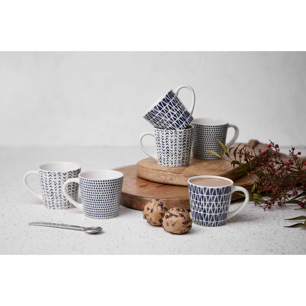 BLOMUS ΚΟΥΠΑ ESPRESSO SET 6ΤΜΧ NEW BONE CHINA ΛΕΥΚΟ ΜΠΛΕ - Image 2
