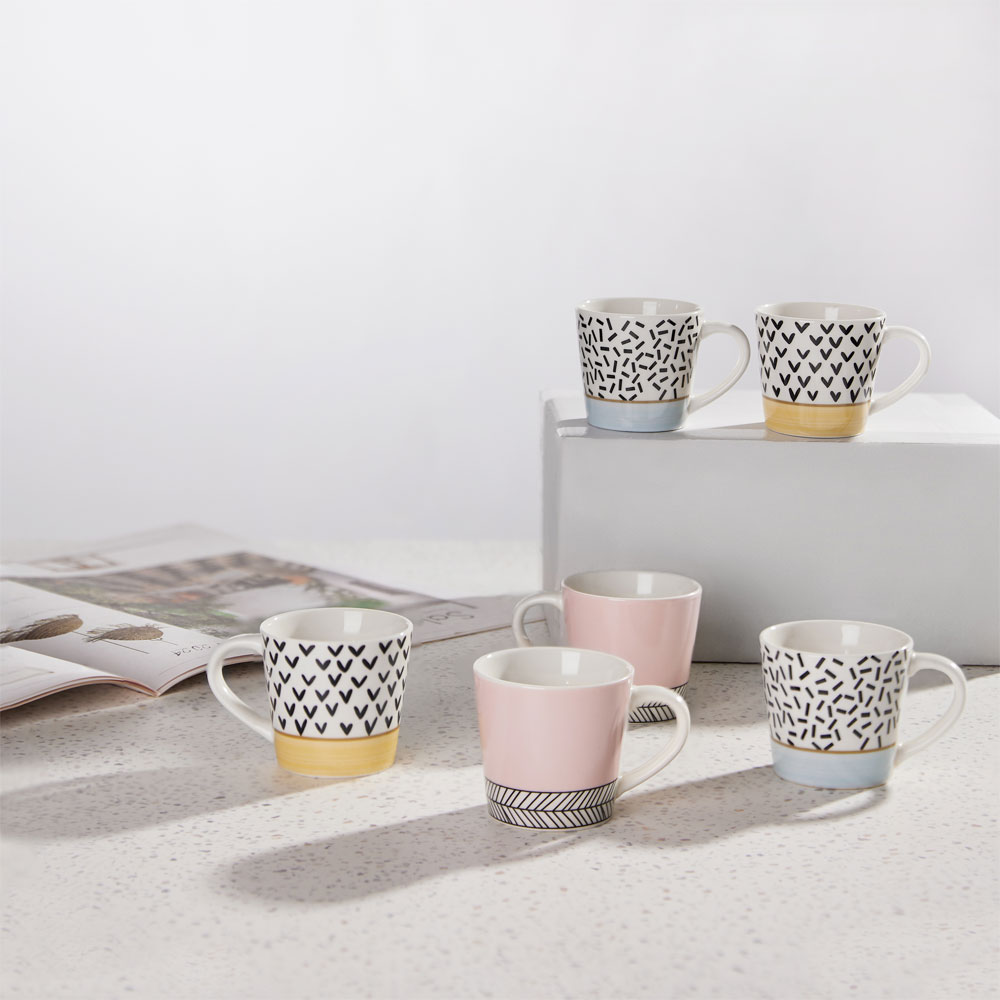 HAPPY ΚΟΥΠΑ ESPRESSO SET 6ΤΜΧ NEW BONE CHINA ΠΟΛΥΧΡΩΜΟ - Image 2