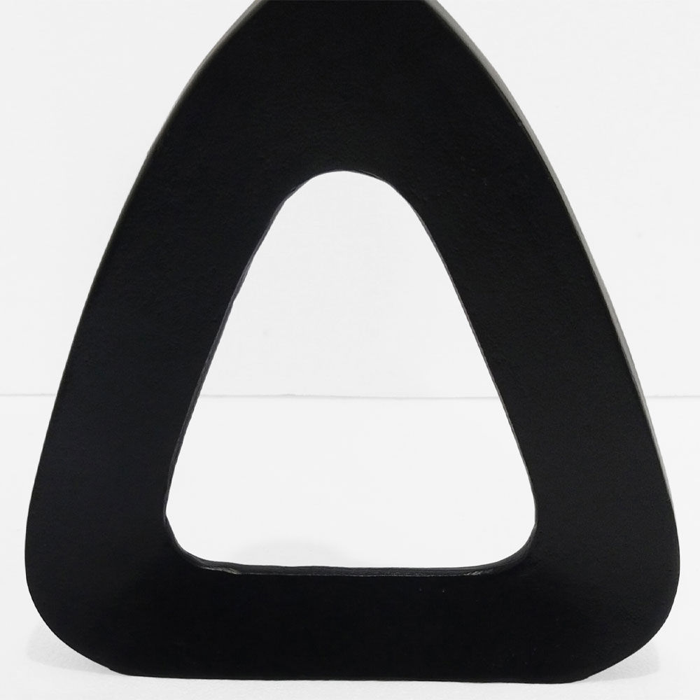 ABSTRACT TRIANGLE ΒΑΖΟ 33x5x38 ΑΛΟΥΜΙΝΙΟ ΜΑΥΡΟ - Image 3