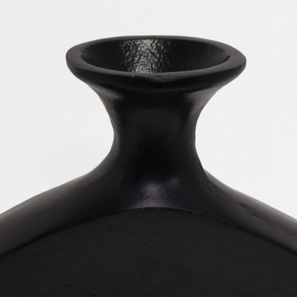 ABSTRACT CIRCLE ΒΑΖΟ 37x5x45 ΑΛΟΥΜΙΝΙΟ ΜΑΥΡΟ - Image 2