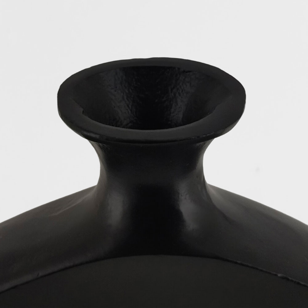 ABSTRACT CIRCLE ΒΑΖΟ 26x4x31 ΑΛΟΥΜΙΝΙΟ ΜΑΥΡΟ - Image 2