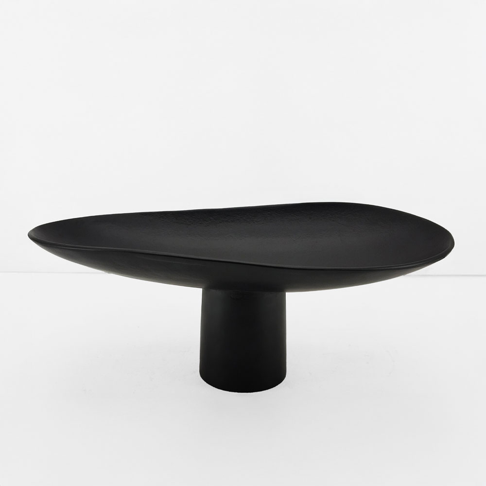 DUNE ΠΛΑΤΩ ΜΕ ΠΟΔΙ 46x25x18 ΑΛΟΥΜΙΝΙΟ ΜΑΥΡΟ