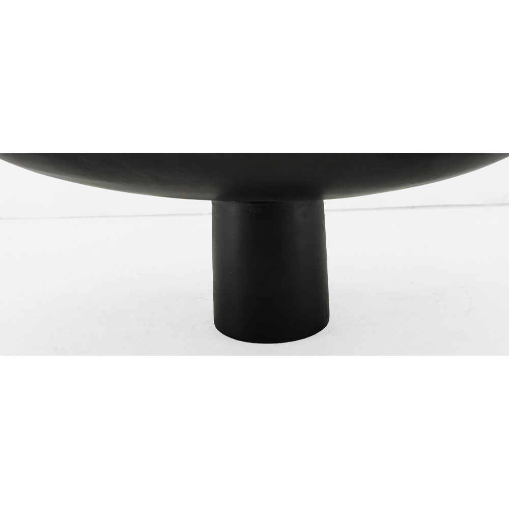 DUNE ΠΛΑΤΩ ΜΕ ΠΟΔΙ 46x25x18 ΑΛΟΥΜΙΝΙΟ ΜΑΥΡΟ - Image 3