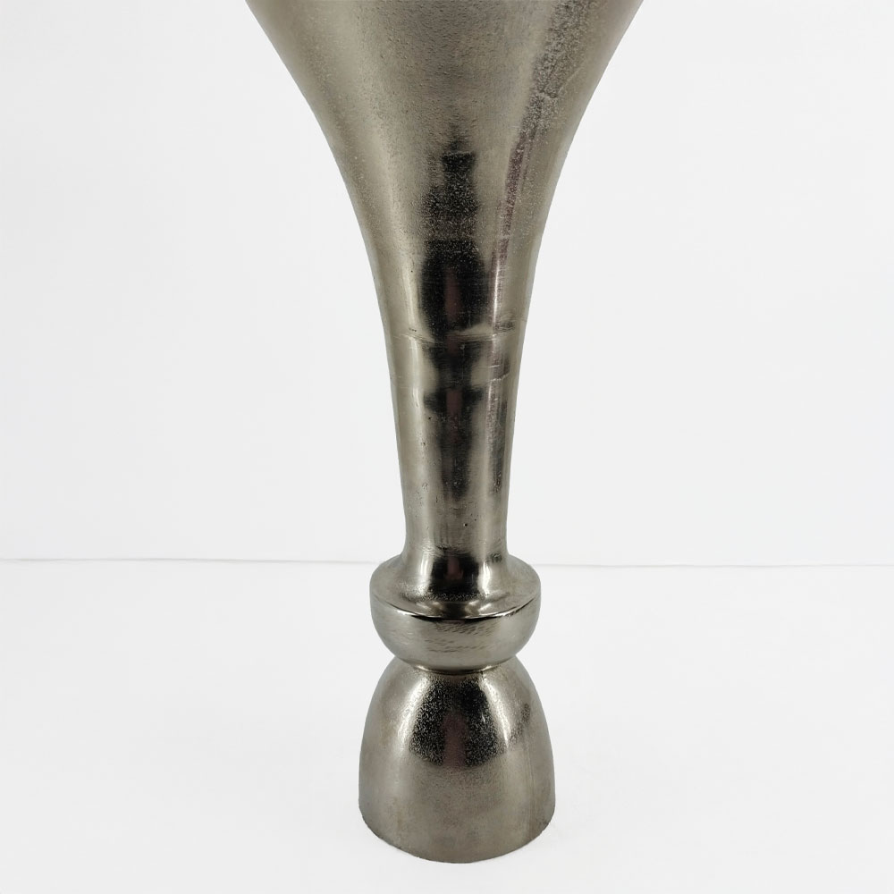 LUXOR ΒΑΖΟ 23x23x50 ΑΛΟΥΜΙΝΙΟ SILVER NICKEL - Image 3