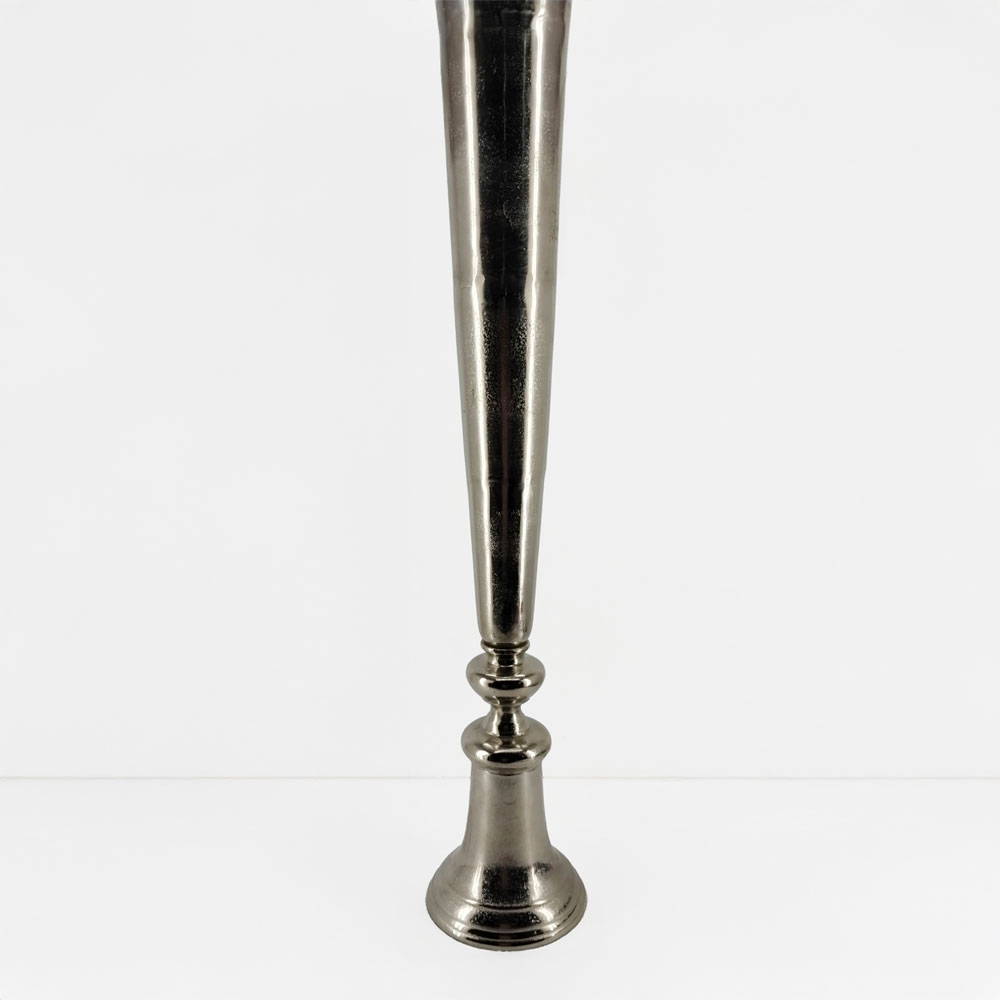 FLORES ΒΑΖΟ 26x26x115 ΑΛΟΥΜΙΝΙΟ SILVER NICKEL - Image 3