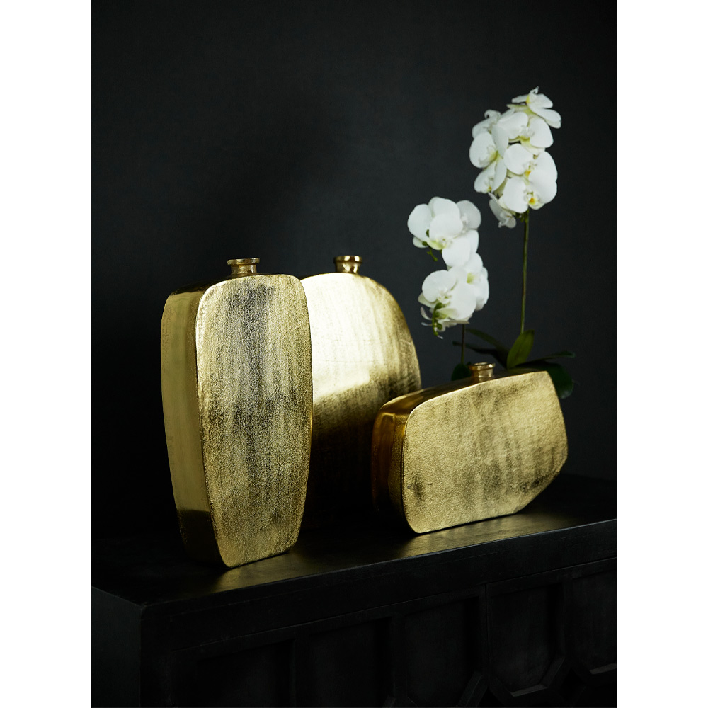 ODEN ΒΑΖΟ 25x7x42 ΑΛΟΥΜΙΝΙΟ ΧΡΥΣΟ - Image 3