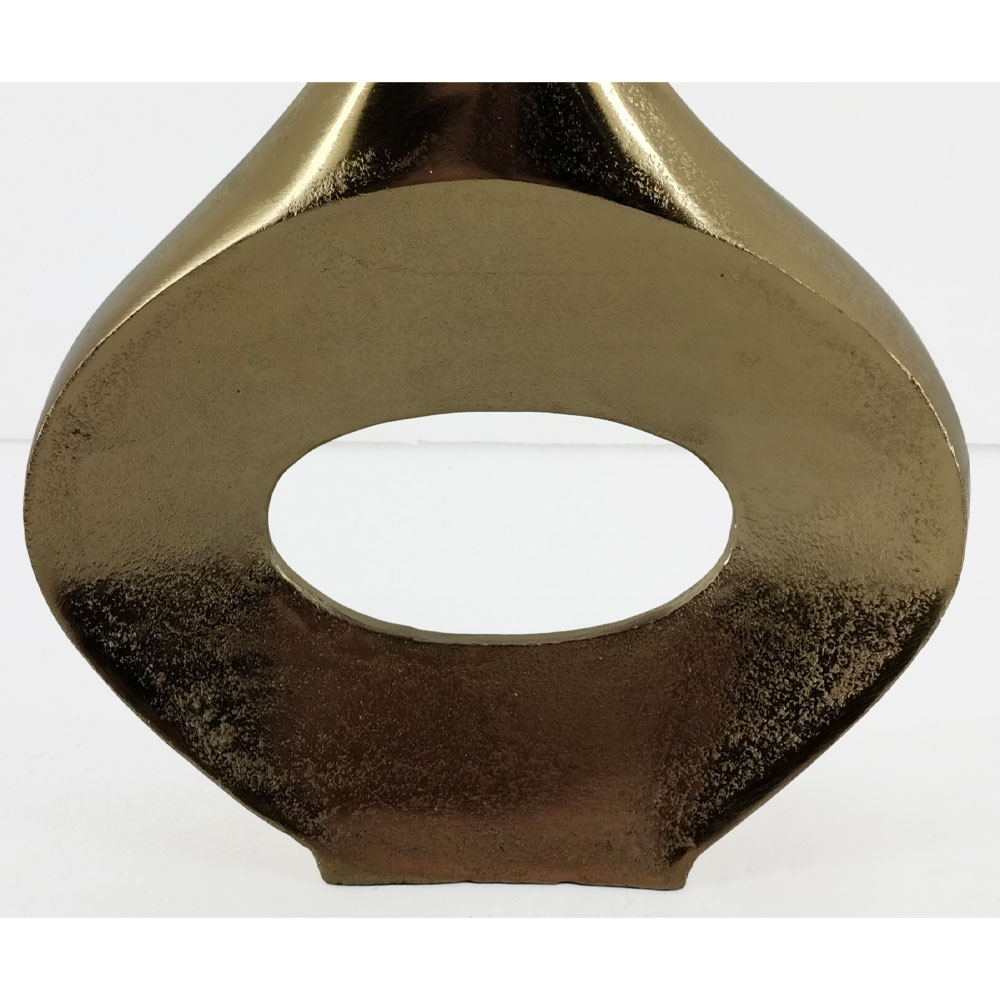 ADEL OVAL ΒΑΖΟ 28x7x35 ΑΛΟΥΜΙΝΙΟ ΧΡΥΣΟ - Image 3