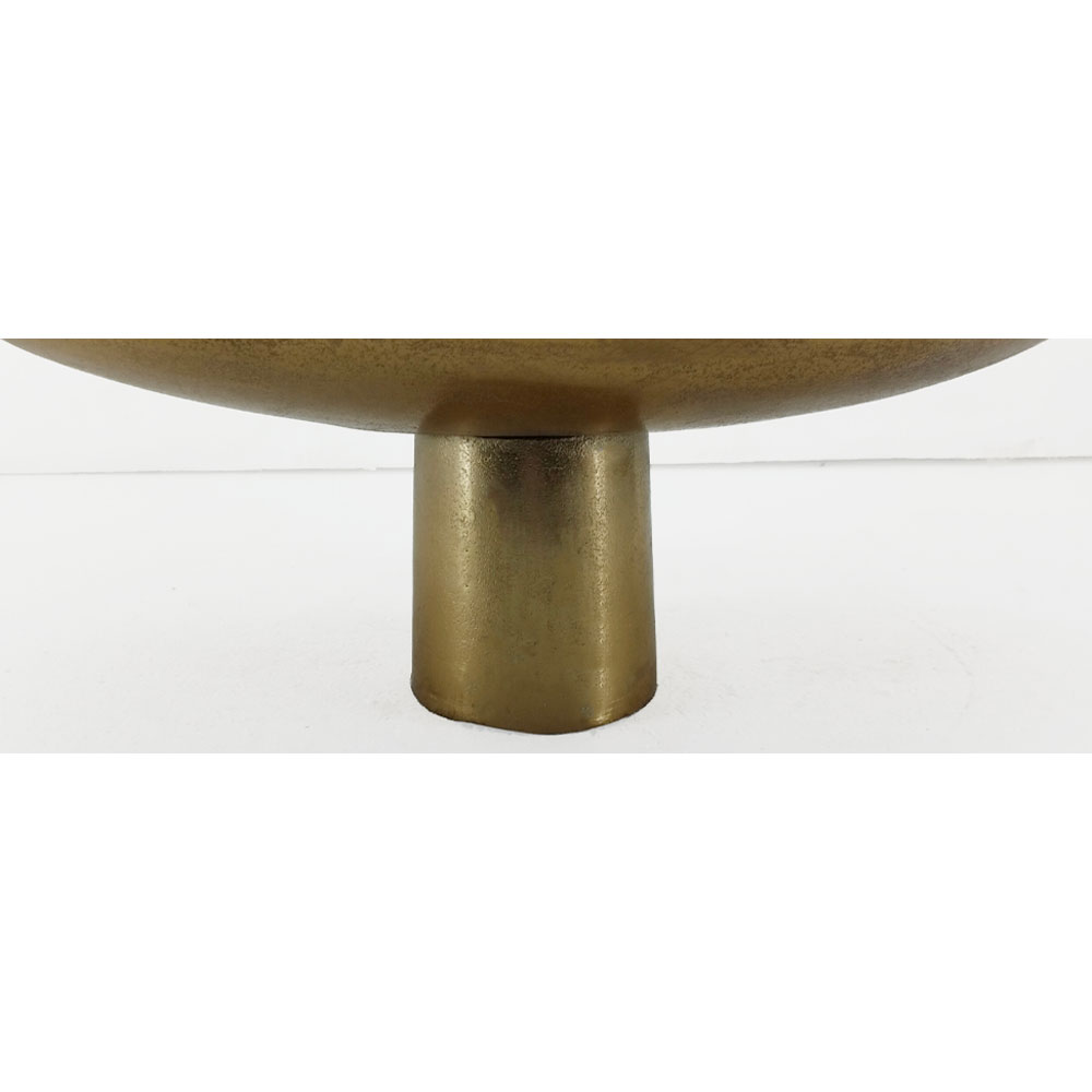 DUNE ΠΛΑΤΩ ΜΕ ΠΟΔΙ 46x26x18 ΑΛΟΥΜΙΝΙΟ ΧΡΥΣΟ - Image 3