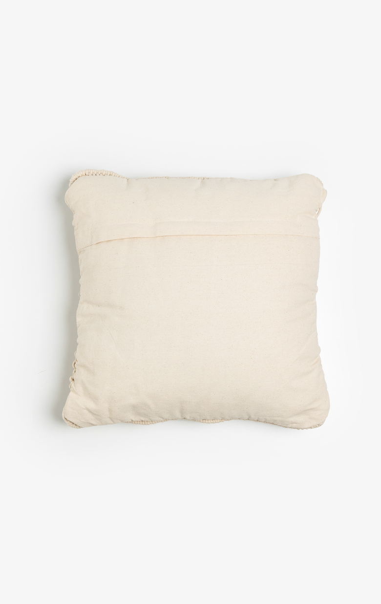 HARSHA ΔΙΑΚΟΣΜΗΤΙΚΟ ΜΑΞΙΛΑΡΙ MACRAME 45x45 ΒΑΜΒΑΚΙ IVORY POLYESTER - Image 2