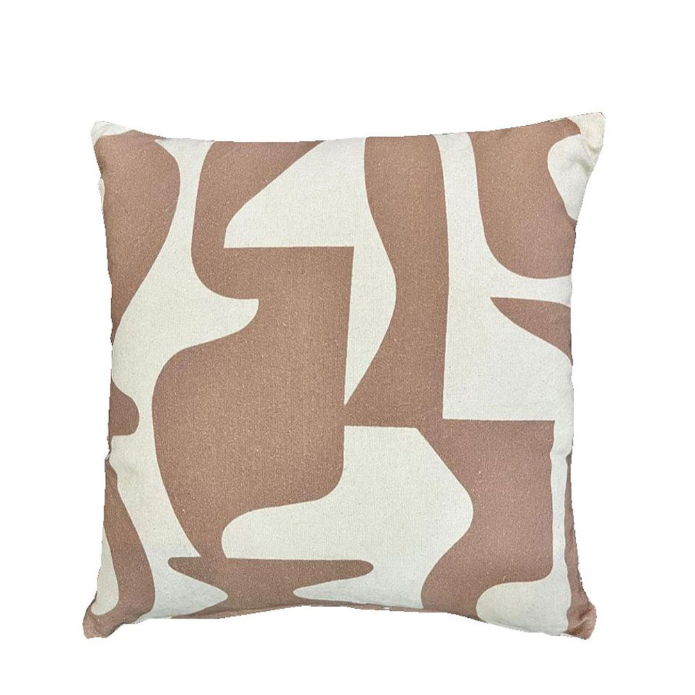 NEYSA ΔΙΑΚΟΣΜΗΤΙΚΟ ΜΑΞΙΛΑΡΙ 45x45 ΒΑΜΒΑΚΙ IVORY ΜΠΕΖ POLYESTER