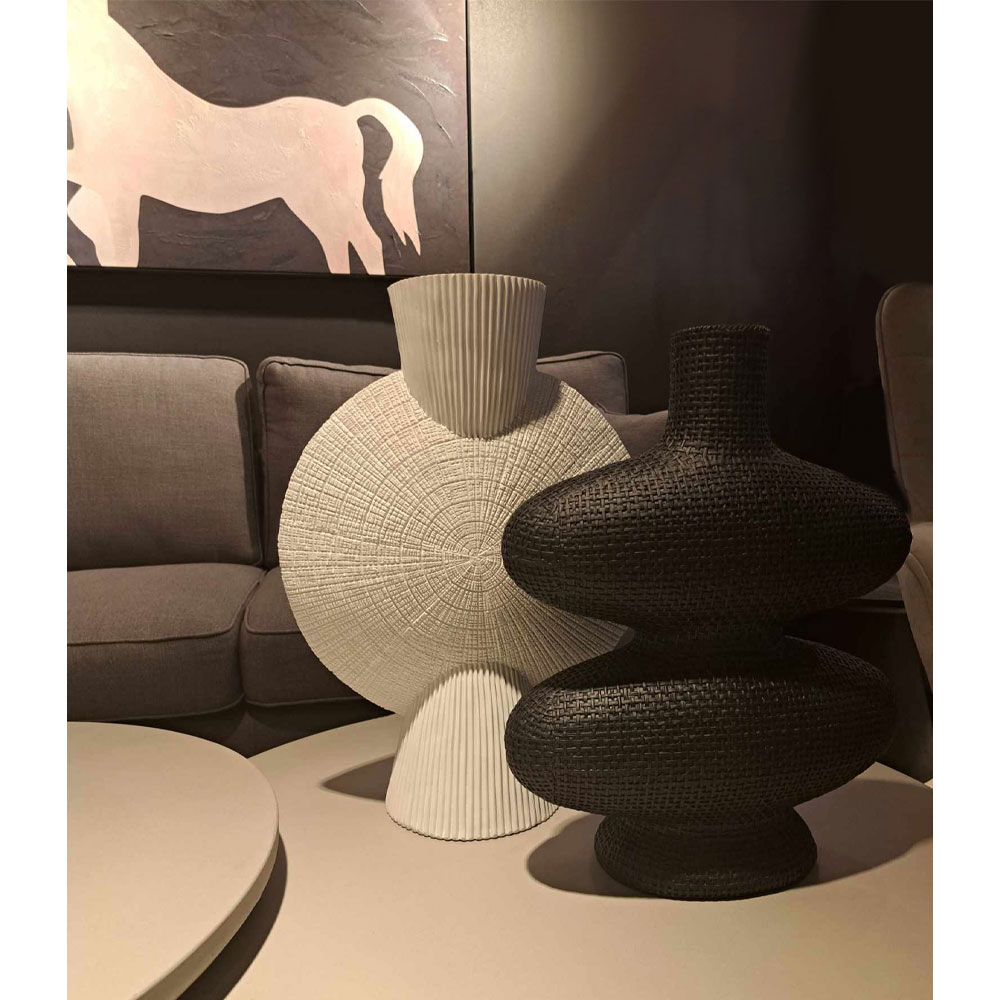 BODIL ΒΑΖΟ 32x16x44 POLYRESIN ΛΕΥΚΟ - Image 2