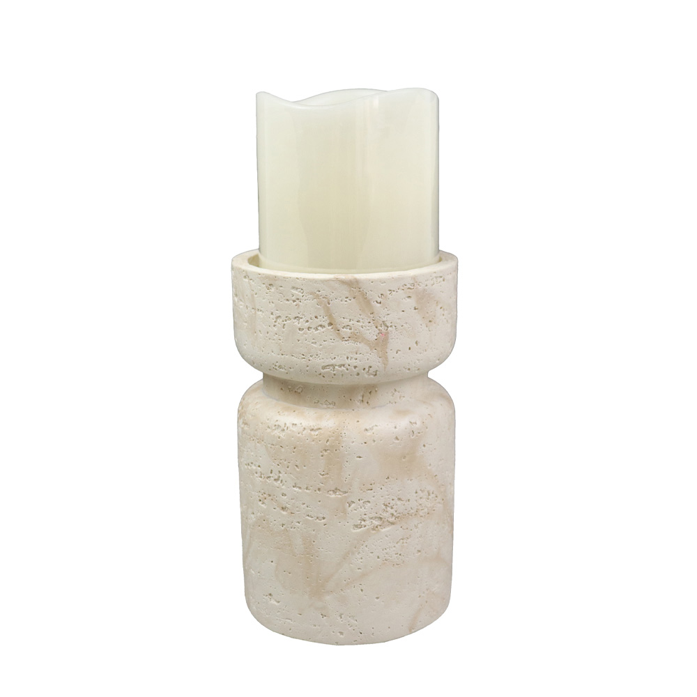INGER ΚΗΡΟΠΗΓΙΟ 9x9x15 POLYRESIN ΜΠΕΖ - Image 2