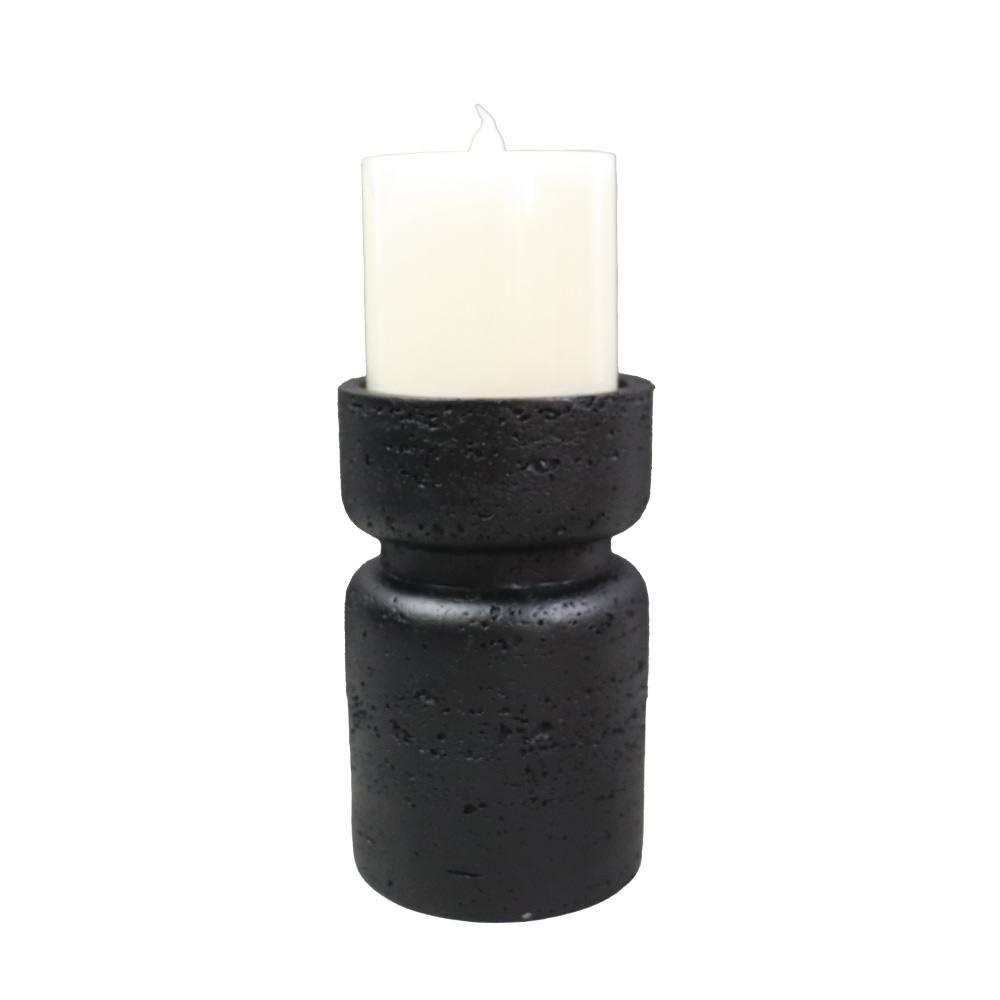 INGER ΚΗΡΟΠΗΓΙΟ 9x9x15 POLYRESIN ΜΑΥΡΟ - Image 2