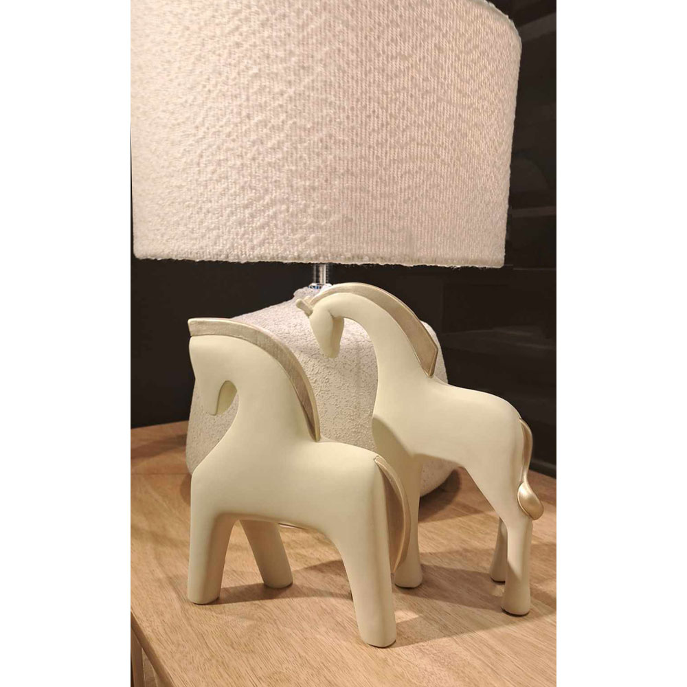 JASPER ΔΙΑΚΟΣΜΗΤΙΚΟ ΑΛΟΓΟ 16x7x20 POLYRESIN IVORY ΧΡΥΣΟ - Image 2