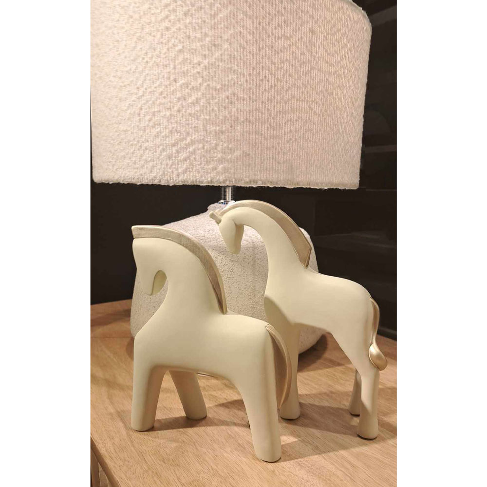 JASPER ΔΙΑΚΟΣΜΗΤΙΚΟ ΑΛΟΓΟ 19x6x23 POLYRESIN ΜΠΕΖ ΧΡΥΣΟ - Image 2