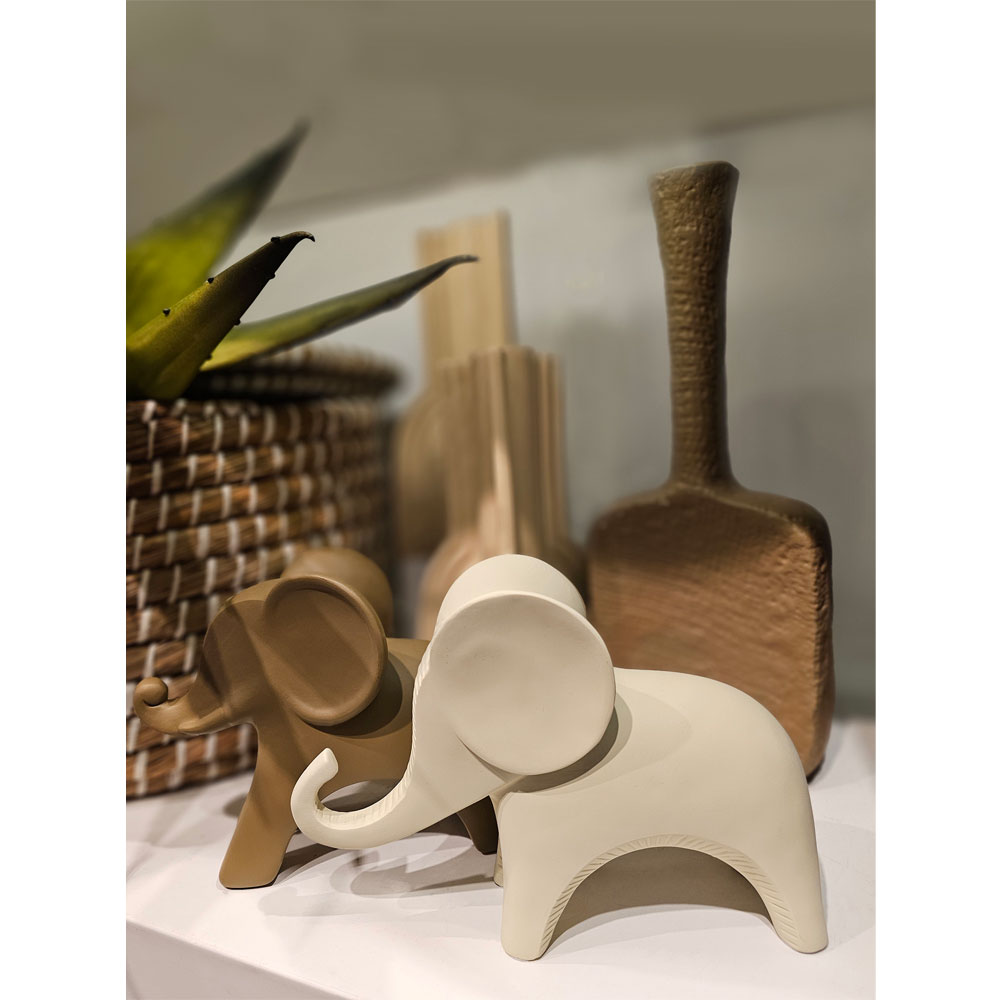 INGOR ΔΙΑΚΟΣΜΗΤΙΚΟ ΕΛΕΦΑΝΤΑΣ 18x9x14 POLYRESIN TERRACOTTA - Image 2