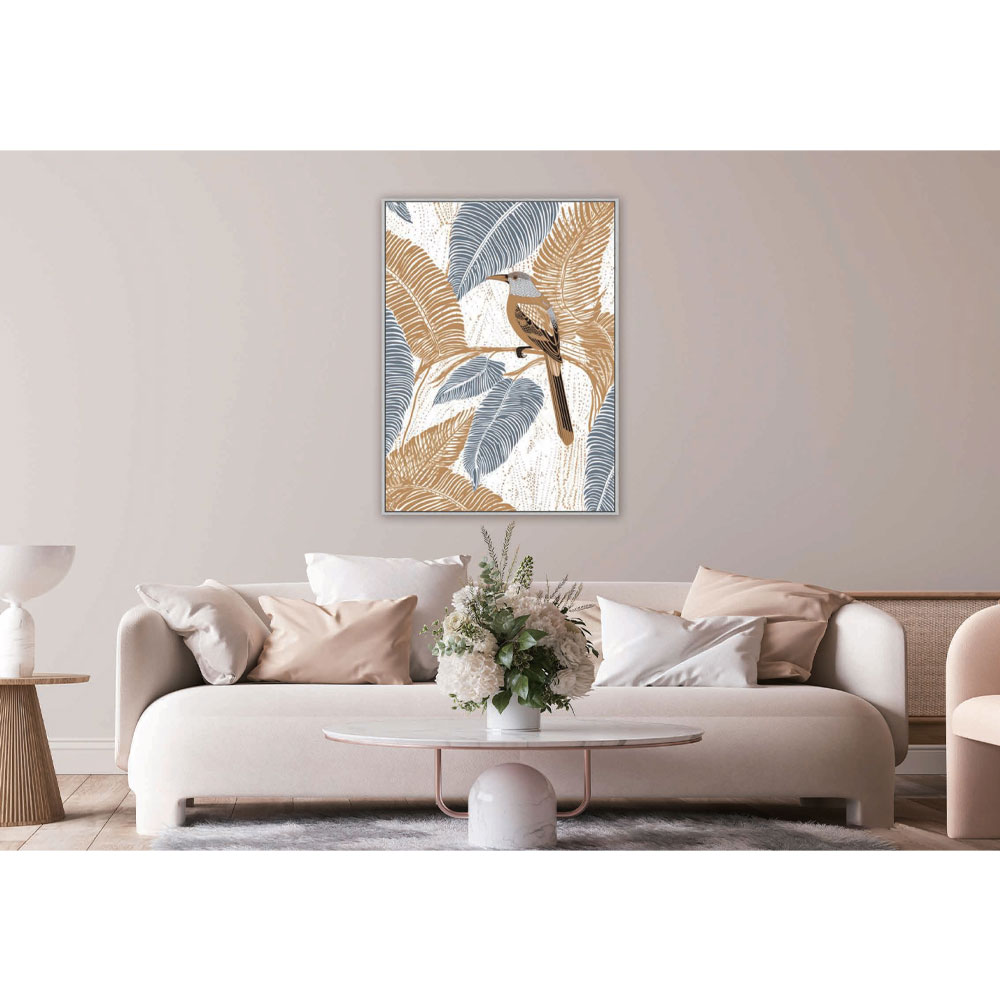 FEELS LIKE SPRING ΠΙΝΑΚΑΣ ΔΙΑΚΟΣΜΗΣΗΣ 83x123x4 ΚΑΜΒΑΣ ΠΟΛΥΧΡΩΜΟ ΞΥΛΟ ΓΚΡΙ - Image 2