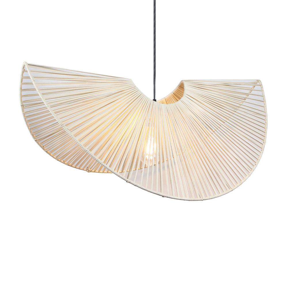 LOTUS ΦΩΤΙΣΤΙΚΟ ΟΡΟΦΗΣ 81x46x32cm ΜΕΤΑΛΛΟ ΦΥΣΙΚΟ RATTAN