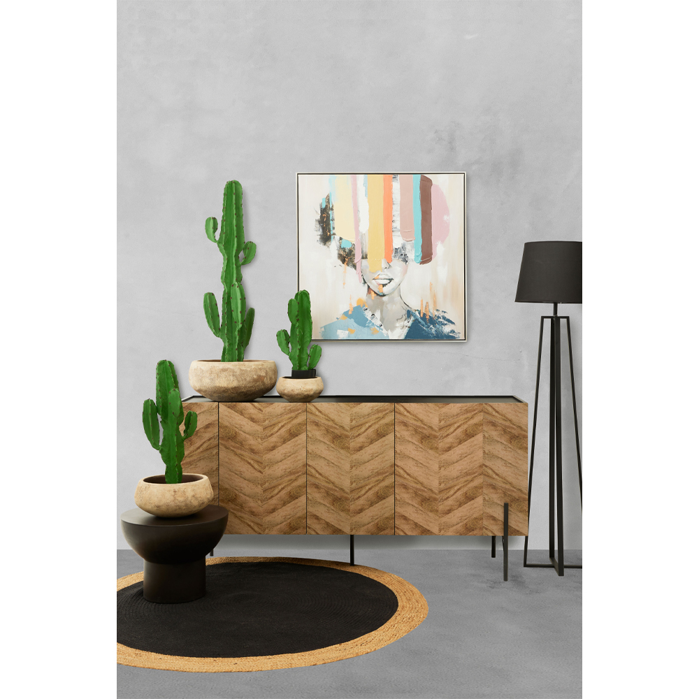 CANDELABRA CACTUS ΦΥΤΟ ΤΕΧΝΗΤΟ ΣΕ ΓΛΑΣΤΡΑ 70 PU ΠΡΑΣΙΝΟ - Image 2