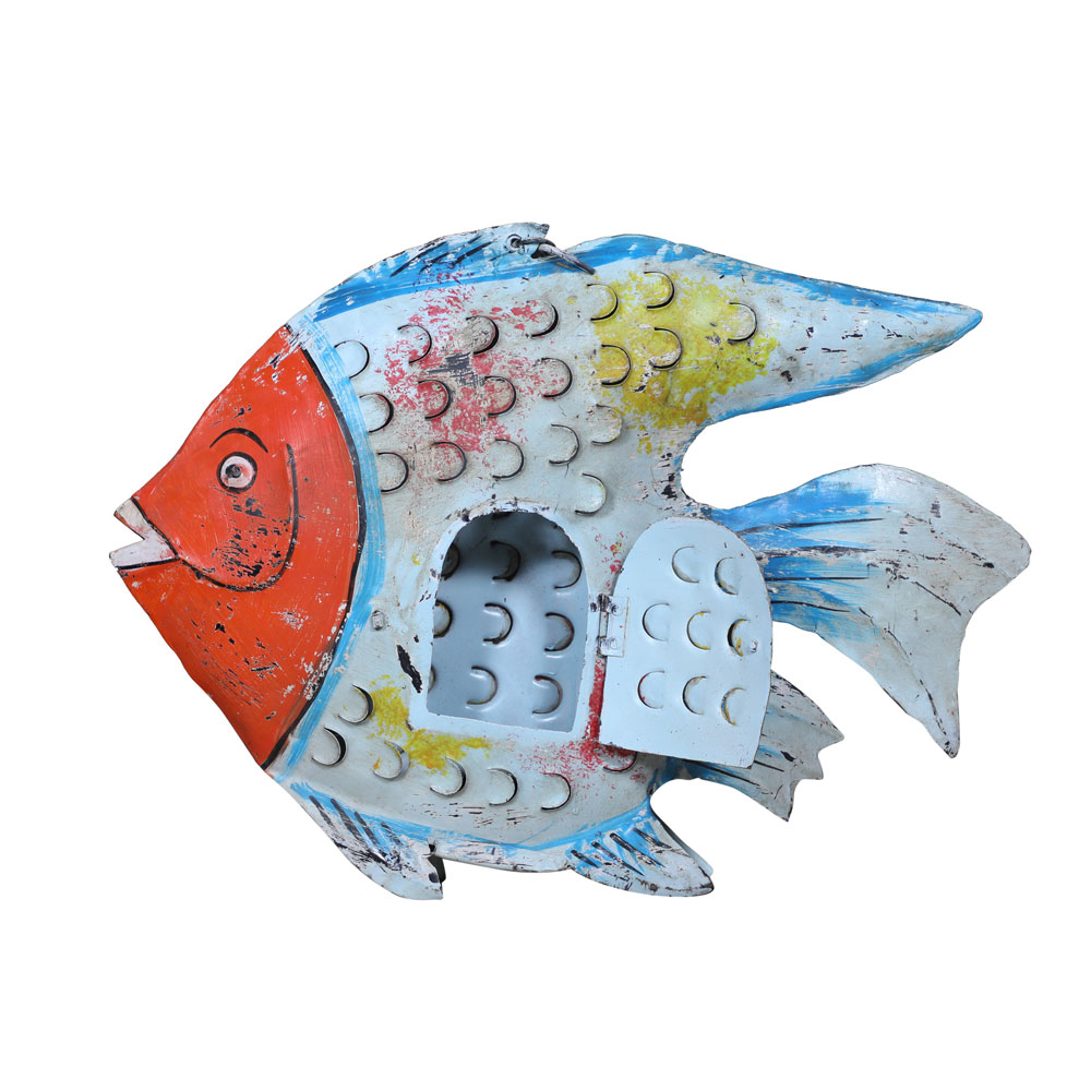 AQUA ΔΙΑΚΟΣΜΗΤΙΚΟ ΨΑΡΙ ΜΕΤΑΛΛΟ ΠΟΛΥΧΡΩΜΟ 61x8x46 - Image 2