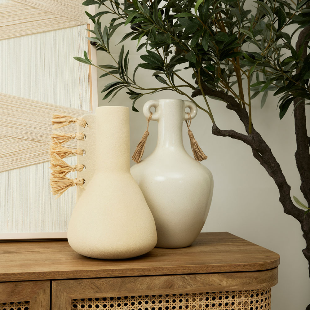 AEGEAN ΒΑΖΟ 21x21x35cm STONEWARE ΜΠΕΖ - Image 3