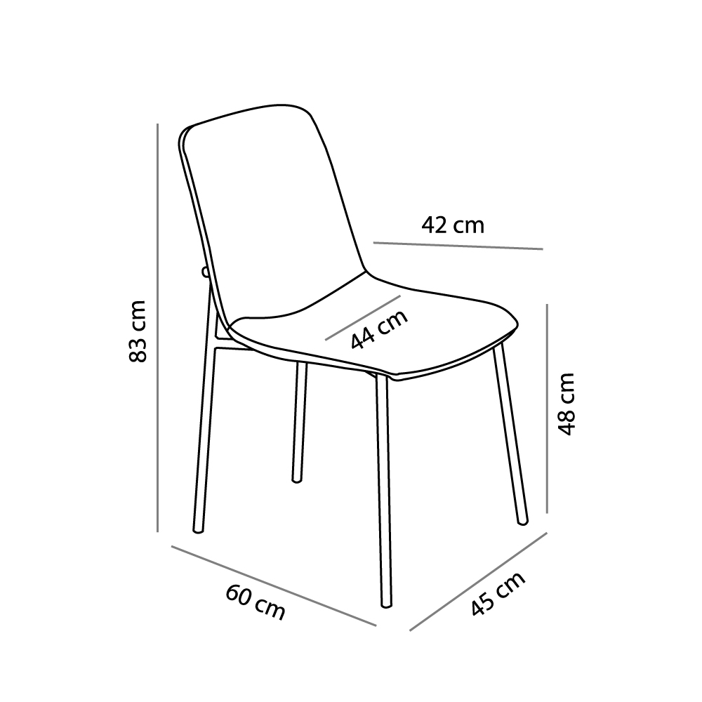 VIENNA ΚΑΡΕΚΛΑ ΜΑΥΡΟ 45x60x83 - Image 5