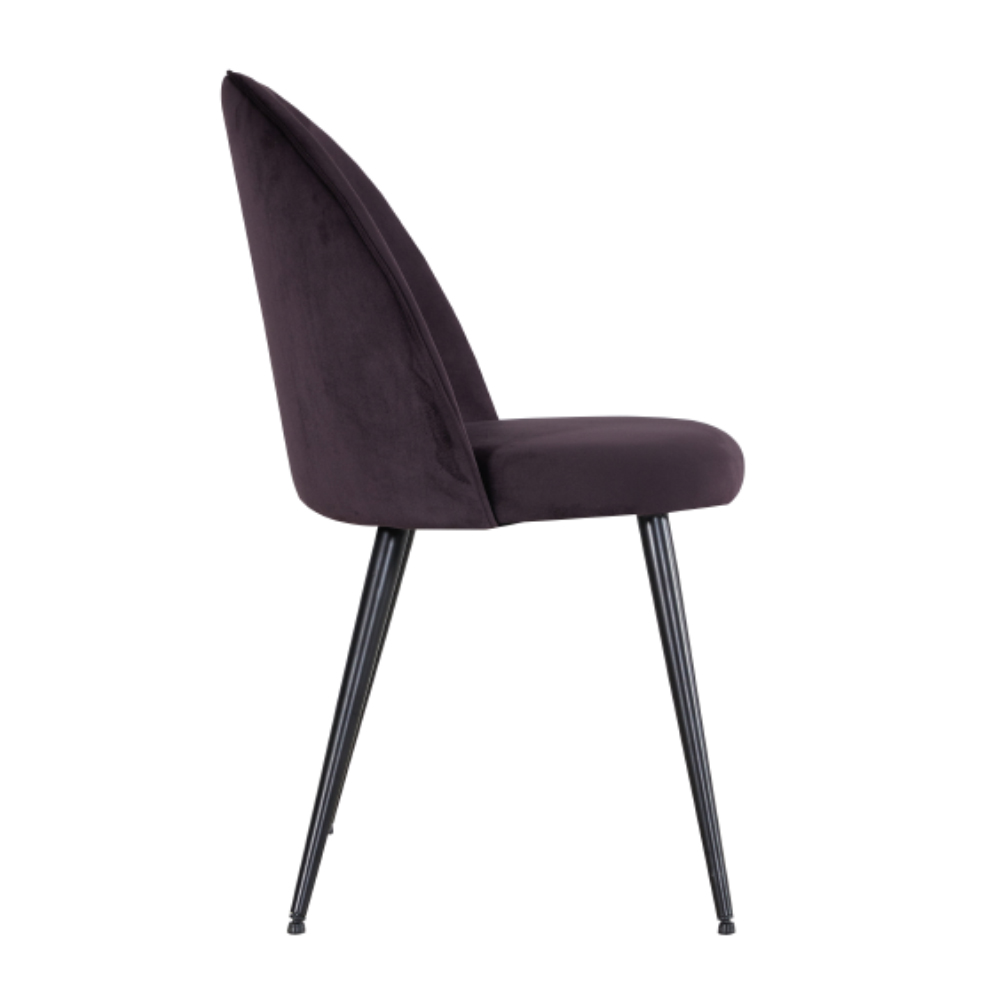 ZIZEL ΚΑΡΕΚΛΑ VIOLET ΣΚΟΥΡΟ 47x56,5xH84cm - Image 2